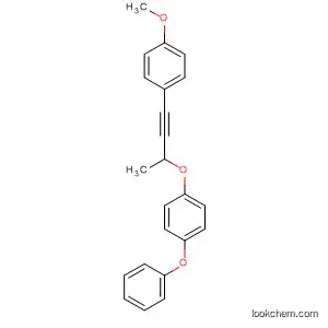Molecular Structure of 89878-44-4 (Benzene, 1-[[3-(4-methoxyphenyl)-1-methyl-2-propynyl]oxy]-4-phenoxy-)