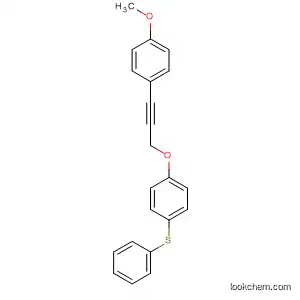 Molecular Structure of 89878-69-3 (Benzene, 1-[[3-(4-methoxyphenyl)-2-propynyl]oxy]-4-(phenylthio)-)