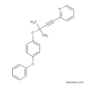 Molecular Structure of 89878-70-6 (Pyridine, 2-[3-methyl-3-(4-phenoxyphenoxy)-1-butynyl]-)