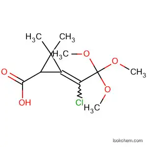 Molecular Structure of 89878-94-4 (Cyclopropanecarboxylic acid,
3-(1-chloro-2,2,2-trimethoxyethylidene)-2,2-dimethyl-)