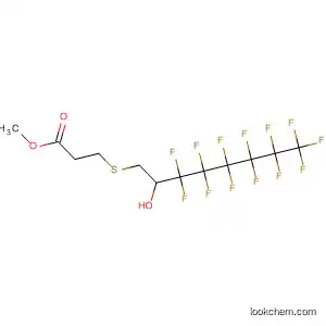 Molecular Structure of 89903-64-0 (Propanoic acid,
3-[(3,3,4,4,5,5,6,6,7,7,8,8,8-tridecafluoro-2-hydroxyoctyl)thio]-, methyl
ester)