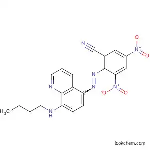 Molecular Structure of 89903-96-8 (Benzonitrile, 2-[[8-(butylamino)-5-quinolinyl]azo]-3,5-dinitro-)