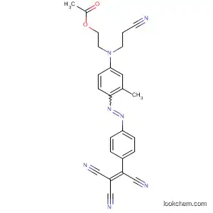 Molecular Structure of 89904-12-1 (Ethenetricarbonitrile,
[4-[[4-[[2-(acetyloxy)ethyl](2-cyanoethyl)amino]-2-methylphenyl]azo]phen
yl]-)