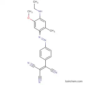 Molecular Structure of 89904-18-7 (Ethenetricarbonitrile,
[4-[[4-(ethylamino)-5-methoxy-2-methylphenyl]azo]phenyl]-)