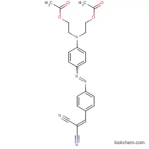 Molecular Structure of 89904-47-2 (Propanedinitrile,
[[4-[[4-[bis[2-(acetyloxy)ethyl]amino]phenyl]azo]phenyl]methylene]-)