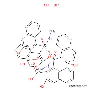 Molecular Structure of 89906-27-4 (Nickel, bis[3-hydroxy-2-naphthalenecarboxylic acid
[(2-hydroxy-1-naphthalenyl)methylene]hydrazidato]-)
