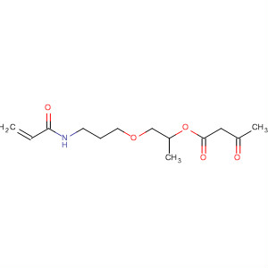 Molecular Structure of 89911-48-8 (Butanoic acid, 3-oxo-,
1-methyl-2-[3-[(1-oxo-2-propenyl)amino]propoxy]ethyl ester)