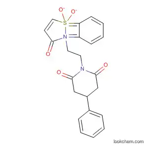Molecular Structure of 89914-28-3 (2,6-Piperidinedione,
1-[2-(1,1-dioxido-3-oxo-1,2-benzisothiazol-2(3H)-yl)ethyl]-4-phenyl-)