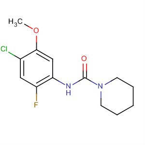 Molecular Structure of 89915-67-3 (1-Piperidinecarboxamide, N-(4-chloro-2-fluoro-5-methoxyphenyl)-)