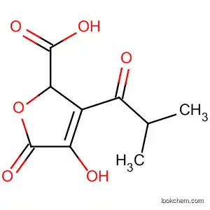 Molecular Structure of 89966-24-5 (2-Furancarboxylic acid,
2,5-dihydro-4-hydroxy-3-(2-methyl-1-oxopropyl)-5-oxo-)