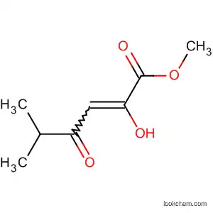Molecular Structure of 89966-29-0 (2-Hexenoic acid, 2-hydroxy-5-methyl-4-oxo-, methyl ester)