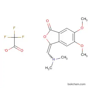 Molecular Structure of 89968-18-3 (1(3H)-Isobenzofuranone, 3-[(dimethylamino)methylene]-5,6-dimethoxy-,
trifluoroacetate)