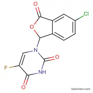 Molecular Structure of 89968-37-6 (2,4(1H,3H)-Pyrimidinedione,
1-(5-chloro-1,3-dihydro-3-oxo-1-isobenzofuranyl)-5-fluoro-)