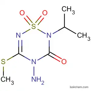 Molecular Structure of 89968-44-5 (2H-1,2,4,6-Thiatriazin-3(4H)-one,
4-amino-2-(1-methylethyl)-5-(methylthio)-, 1,1-dioxide)