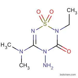 Molecular Structure of 89968-48-9 (2H-1,2,4,6-Thiatriazin-3(4H)-one, 4-amino-5-(dimethylamino)-2-ethyl-,
1,1-dioxide)