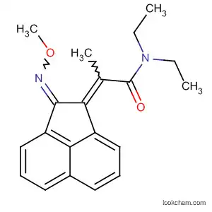 Molecular Structure of 89968-50-3 (Propanamide,
N,N-diethyl-2-[2-(methoxyimino)-1(2H)-acenaphthylenylidene]-)