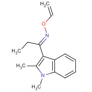Molecular Structure of 89969-96-0 (1-Propanone, 1-(1,2-dimethyl-1H-indol-3-yl)-, O-ethenyloxime, (E)-)
