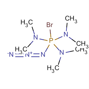 Molecular Structure of 89982-20-7 (Phosphoranetriamine, 1-azido-1-bromo-N,N,N',N',N'',N''-hexamethyl-)
