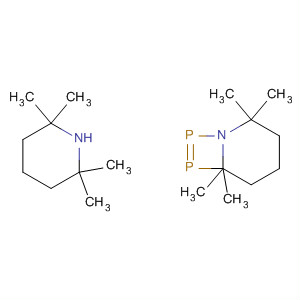Molecular Structure of 89982-50-3 (Piperidine, 1,1'-(1,2-diphosphenediyl)bis[2,2,6,6-tetramethyl-, (E)-)