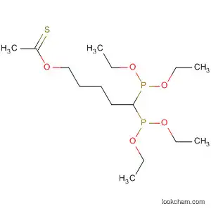 Molecular Structure of 89988-16-9 (Ethanethioic acid, S-[5,5-bis(diethoxyphosphinyl)pentyl] ester)