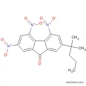 Molecular Structure of 89991-16-2 (9H-Fluoren-9-one, 2-(1,1-dimethylbutyl)-4,5,7-trinitro-)