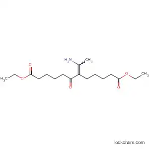 Molecular Structure of 89991-40-2 (Dodecanedioic acid, 6-(1-aminoethylidene)-7-oxo-, diethyl ester)