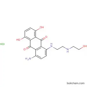 Molecular Structure of 89991-54-8 (9,10-Anthracenedione,
1-amino-5,8-dihydroxy-4-[[2-[(2-hydroxyethyl)amino]ethyl]amino]-,
monohydrochloride)