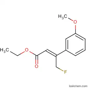 Molecular Structure of 89999-13-3 (2-Butenoic acid, 4-fluoro-3-(3-methoxyphenyl)-, ethyl ester, (Z)-)