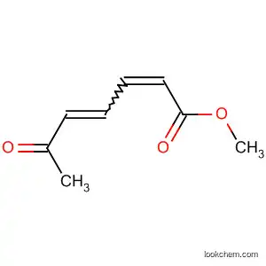 Molecular Structure of 89999-81-5 (2,4-Heptadienoic acid, 6-oxo-, methyl ester, (Z,Z)-)