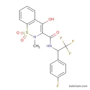 2H-1,2-Benzothiazine-3-carboxamide,
4-hydroxy-2-methyl-N-[2,2,2-trifluoro-1-(4-fluorophenyl)ethyl]-,
1,1-dioxide