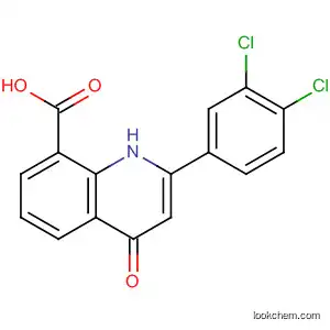 Molecular Structure of 90034-74-5 (8-Quinolinecarboxylic acid, 2-(3,4-dichlorophenyl)-1,4-dihydro-4-oxo-)