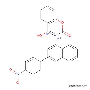 Molecular Structure of 90035-04-4 (2H-1-Benzopyran-2-one,
4-hydroxy-3-[1,2,3,4-tetrahydro-3-(4-nitrophenyl)-1-naphthalenyl]-, cis-)