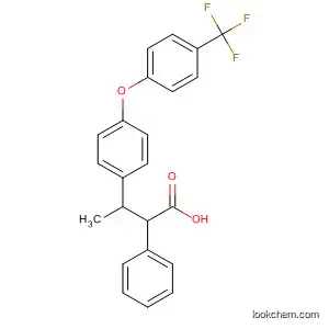 Molecular Structure of 90035-24-8 (Benzenebutanoic acid, b-[4-[4-(trifluoromethyl)phenoxy]phenyl]-)
