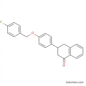 Molecular Structure of 90035-33-9 (1(2H)-Naphthalenone,
3-[4-[(4-fluorophenyl)methoxy]phenyl]-3,4-dihydro-)