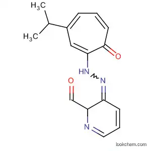 Molecular Structure of 90035-73-7 (2-Pyridinecarboxaldehyde,
[3-(1-methylethyl)-7-oxo-1,3,5-cycloheptatrien-1-yl]hydrazone)