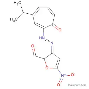 Molecular Structure of 90035-75-9 (2-Furancarboxaldehyde, 5-nitro-,
[3-(1-methylethyl)-7-oxo-1,3,5-cycloheptatrien-1-yl]hydrazone)