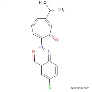 Molecular Structure of 90035-82-8 (Benzaldehyde, 4-chloro-,
[5-(1-methylethyl)-7-oxo-1,3,5-cycloheptatrien-1-yl]hydrazone)