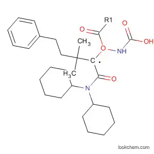 Molecular Structure of 90075-07-3 (Carbamic acid, [1-[(dicyclohexylamino)carbonyl]-2,2-dimethylpropyl]-,
phenylmethyl ester, (R)-)