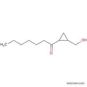 Molecular Structure of 90075-13-1 (1-Heptanone, 1-[2-(hydroxymethyl)cyclopropyl]-)