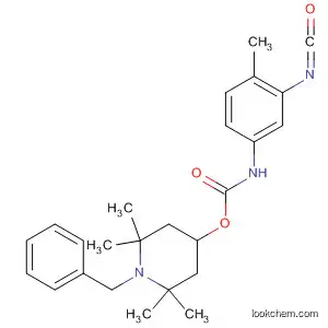 Molecular Structure of 90075-76-6 (Carbamic acid, (3-isocyanato-4-methylphenyl)-,
2,2,6,6-tetramethyl-1-(phenylmethyl)-4-piperidinyl ester)
