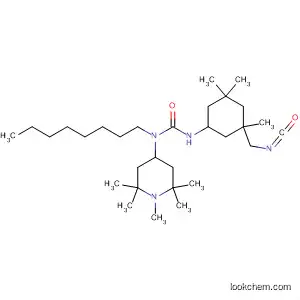 Molecular Structure of 90075-82-4 (Urea,
N'-[3-(isocyanatomethyl)-3,5,5-trimethylcyclohexyl]-N-octyl-N-(1,2,2,6,6-
pentamethyl-4-piperidinyl)-)