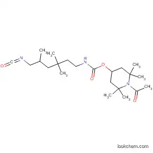 Molecular Structure of 90075-89-1 (Carbamic acid, (6-isocyanato-3,3,5-trimethylhexyl)-,
1-acetyl-2,2,6,6-tetramethyl-4-piperidinyl ester)