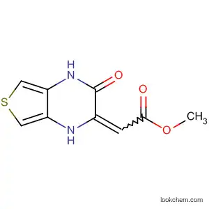 Molecular Structure of 90093-91-7 (Acetic acid, (3,4-dihydro-3-oxothieno[3,4-b]pyrazin-2(1H)-ylidene)-,
methyl ester)