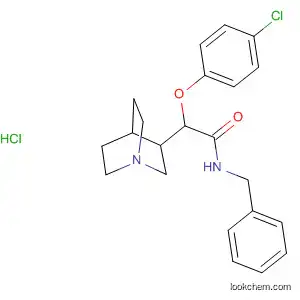 Molecular Structure of 90094-25-0 (Acetamide,
N-1-azabicyclo[2.2.2]oct-3-yl-2-(4-chlorophenoxy)-N-(phenylmethyl)-,
monohydrochloride)