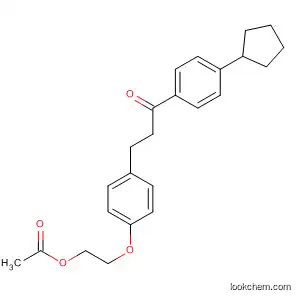 Molecular Structure of 90094-73-8 (1-Propanone, 3-[4-[2-(acetyloxy)ethoxy]phenyl]-1-(4-cyclopentylphenyl)-)