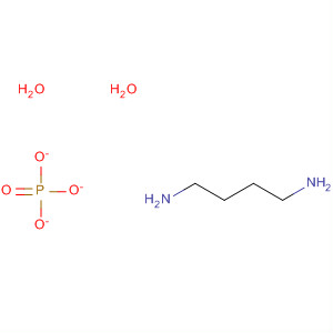 Molecular Structure of 100566-78-7 (1,4-Butanediamine, phosphate (1:1), dihydrate)