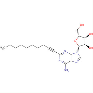 Molecular Structure of 100647-74-3 (Adenosine, 2-(1-decynyl)-)