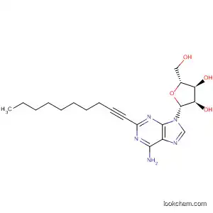 Molecular Structure of 100647-74-3 (Adenosine, 2-(1-decynyl)-)