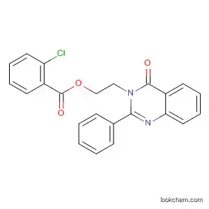 Molecular Structure of 90094-95-4 (Benzoic acid, 2-chloro-, 2-(4-oxo-2-phenyl-3(4H)-quinazolinyl)ethyl
ester)