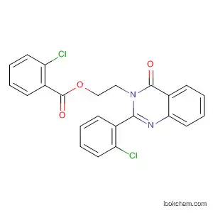 Molecular Structure of 90094-97-6 (Benzoic acid, 2-chloro-,
2-[2-(2-chlorophenyl)-4-oxo-3(4H)-quinazolinyl]ethyl ester)